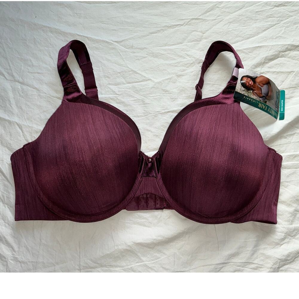 NWT Vanity Fair Illumination Side Shaper Bra 40D Plum